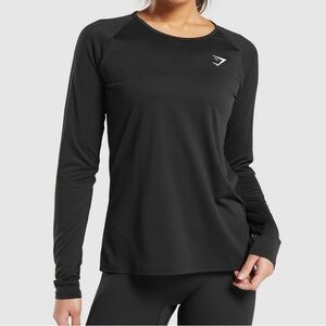 Gymshark Training long sleeve top Black size Large